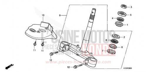 STEERING STEM PES1259 de 2009